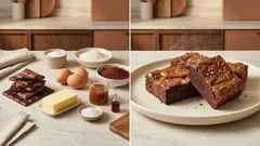 Brownies al caramello salato con cioccolato delle uova di Pasqua: facili e fondenti