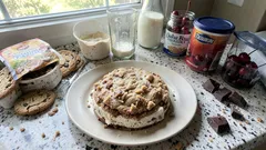 Torta tentazione senza cottura: mascarpone, cioccolato e amarene (si prepara in anticipo)