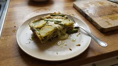 Lasagne al pesto con patate e fagiolini: cremose e profumate, come in Liguria