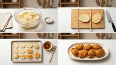 Patate a fisarmonica alla paprika: croccanti fuori e morbide dentro, al forno