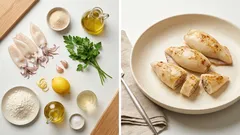 Calamari ripieni al limone in padella: teneri e succosi in 15 minuti