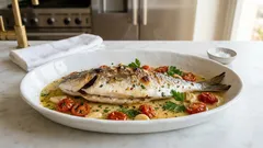 Orata all’acqua pazza in padella: il sughetto leggero che fa subito casa