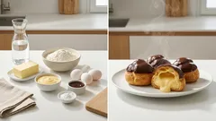 Pasta choux per bignè: la ricetta base che viene leggera e ben vuota