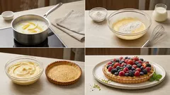 Crostata ai frutti di bosco con crema al limone: fresca, elegante e semplice