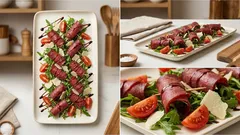 Involtini di bresaola con rucola e Grana: antipasto freddo pronto in 10 minuti