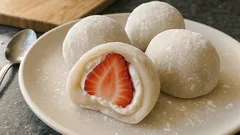 Mochi giapponesi alle fragole: morbidi fuori, cremosi dentro (facili in casa)