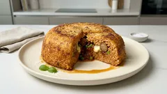 Sartù di riso al ragù: il timballo napoletano con cuore filante e crosticina